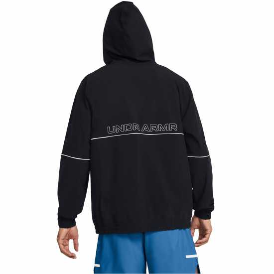 Under Armour Baseline Woven Performance Hoodie Черно 