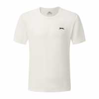 Slazenger Men's Perf Tennis Short Sleeve Performance T-Shirt White 