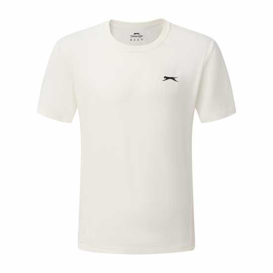 Slazenger Men's Perf Tennis Short Sleeve Performance T-Shirt White 