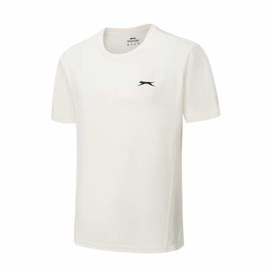 Slazenger Men's Perf Tennis Short Sleeve Performance T-Shirt White 