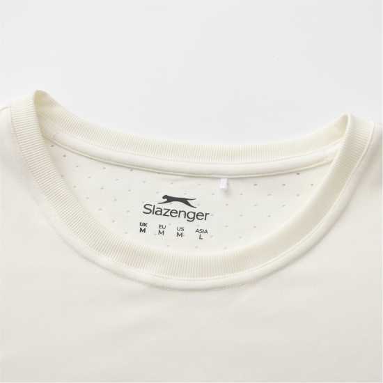 Slazenger Men's Perf Tennis Short Sleeve Performance T-Shirt White 