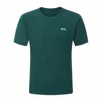 Slazenger Men's Perf Tennis Short Sleeve Performance T-Shirt Green 