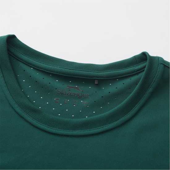 Slazenger Men's Perf Tennis Short Sleeve Performance T-Shirt Green 