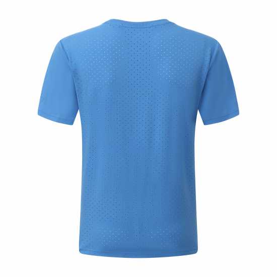 Slazenger Men's Perf Tennis Short Sleeve Performance T-Shirt Blue 