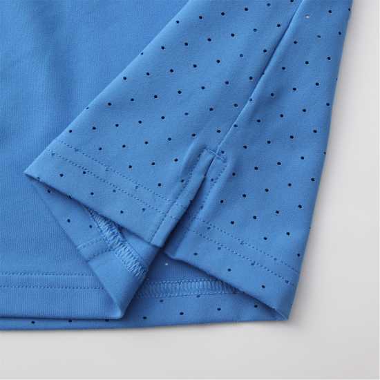 Slazenger Men's Perf Tennis Short Sleeve Performance T-Shirt Blue 