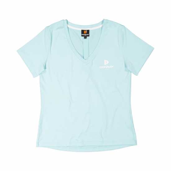 Donnay Дамска Тениска Tiffany T Shirt Ladies Ocean Green Дамски тениски и фланелки