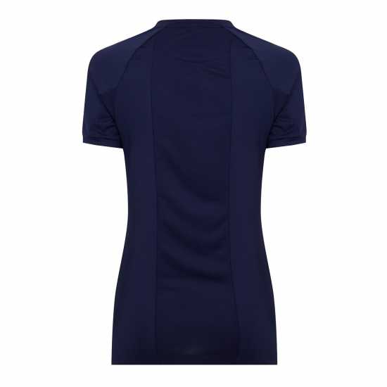 Castore Amc Performance T-Shirt Womens Морско синьо/Бяло Бадминтон