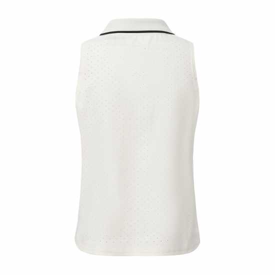 Slazenger Women's Sleeveless Polo Neck Performance Vest White 