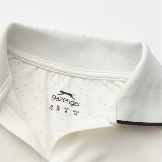 Slazenger Women's Sleeveless Polo Neck Performance Vest White 
