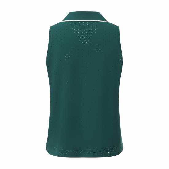 Slazenger Women's Sleeveless Polo Neck Performance Vest Green 