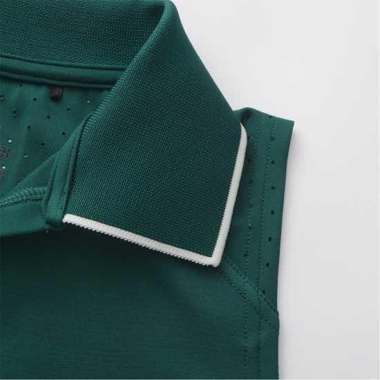 Slazenger Women's Sleeveless Polo Neck Performance Vest Green 