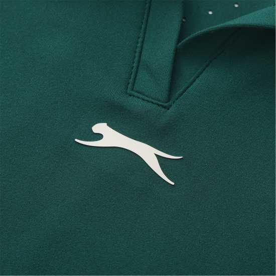 Slazenger Women's Sleeveless Polo Neck Performance Vest Green 