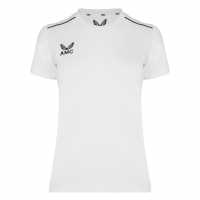 Castore Amc Training T-Shirt Womens White/Navy Дамски тениски и фланелки