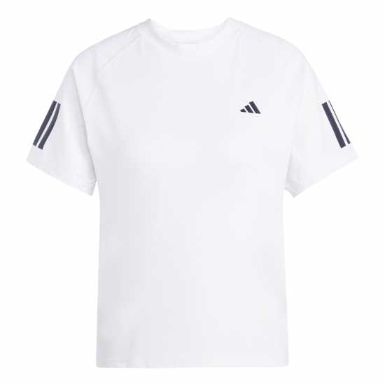 Бадминтон Adidas Club 3-Stripes Tennis Climacool T-Shirt Womens Бяло Adidas Club 3-Stripes Tennis Climacool T-Shirt Womens Бяло Бадминтон