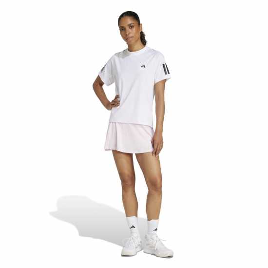 Бадминтон Adidas Club 3-Stripes Tennis Climacool T-Shirt Womens Бяло Adidas Club 3-Stripes Tennis Climacool T-Shirt Womens Бяло Бадминтон