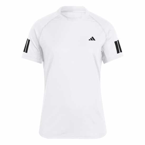 Бадминтон Adidas Club 3-Stripes Tennis Climacool T-Shirt Womens Бяло Adidas Club 3-Stripes Tennis Climacool T-Shirt Womens Бяло Бадминтон