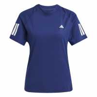 Adidas Club 3-Stripes Tennis Climacool T-Shirt Womens Тъмно синьо Бадминтон