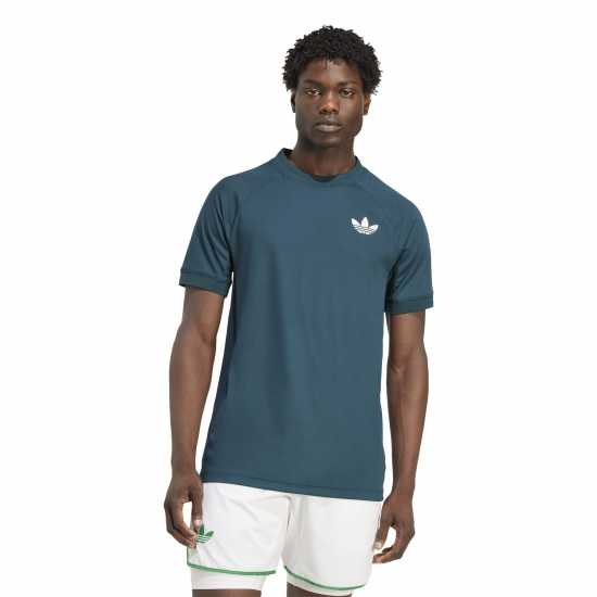 Adidas Мъжка Риза Wimbledon Pro T-Shirt Mens Aurora Ivy Мъжки тениски и фланелки