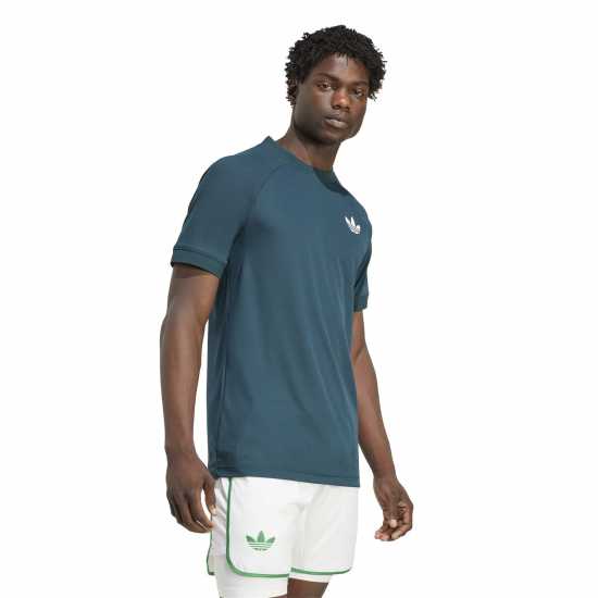 Adidas Мъжка Риза Wimbledon Pro T-Shirt Mens Aurora Ivy Мъжки тениски и фланелки