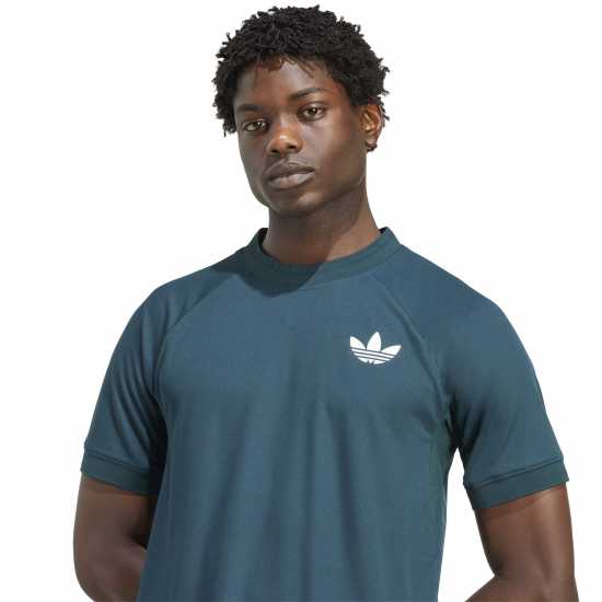 Adidas Мъжка Риза Wimbledon Pro T-Shirt Mens Aurora Ivy Мъжки тениски и фланелки