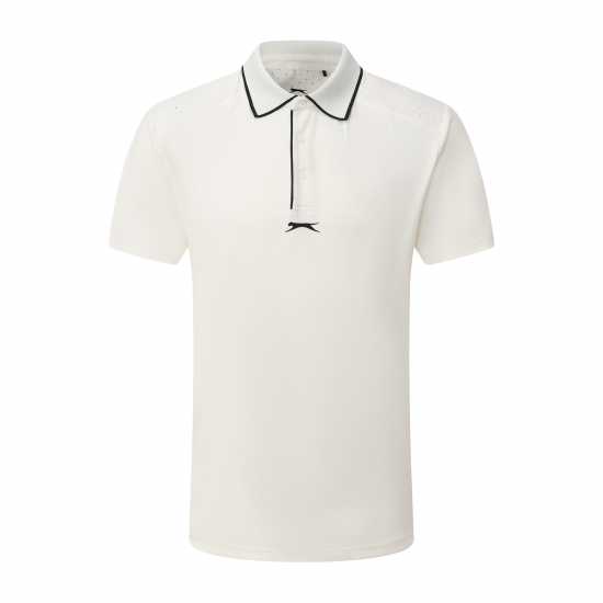 Slazenger Блуза С Яка Men's Tennis Short Sleeve Performance Polo Shirt White 