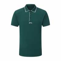 Slazenger Блуза С Яка Men's Tennis Short Sleeve Performance Polo Shirt Green 