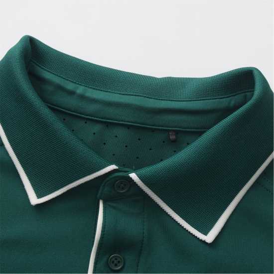 Slazenger Блуза С Яка Men's Tennis Short Sleeve Performance Polo Shirt Green 