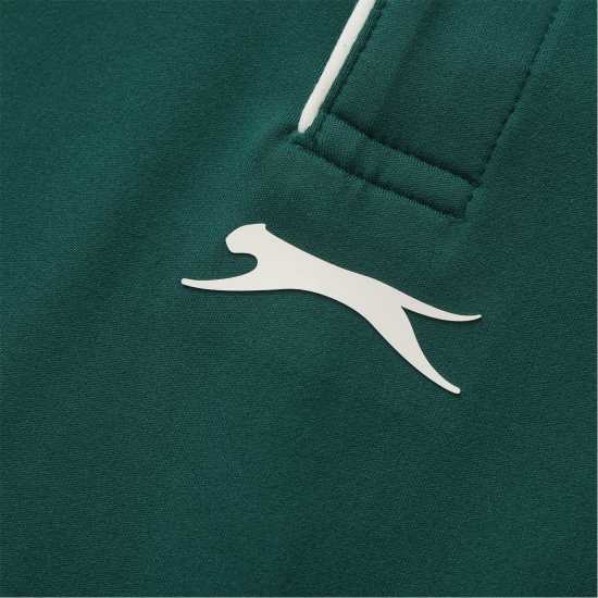 Slazenger Блуза С Яка Men's Tennis Short Sleeve Performance Polo Shirt Green 