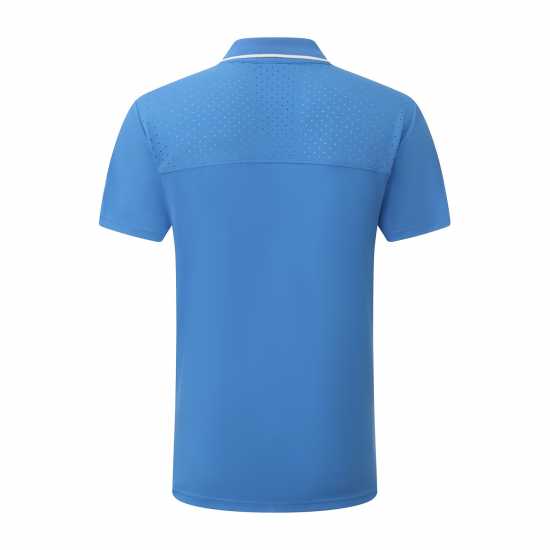 Slazenger Блуза С Яка Men's Tennis Short Sleeve Performance Polo Shirt Blue 