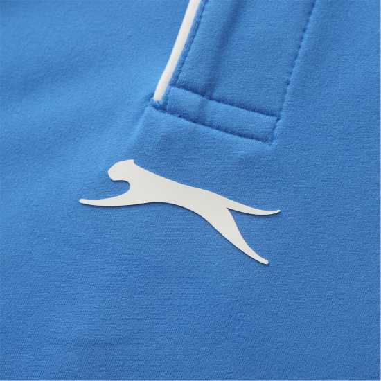 Slazenger Блуза С Яка Men's Tennis Short Sleeve Performance Polo Shirt Blue 