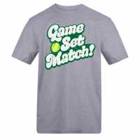Awd Adults Printed Tennis Tee Game Set Match Awd Adults Printed Tennis Tee Game Set Match