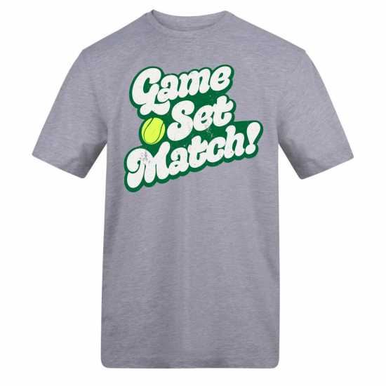 Awd Adults Printed Tennis Tee Game Set Match 
