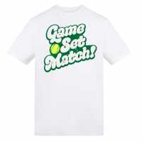 Awd Adults Printed Tennis Tee Game Set Match Awd Adults Printed Tennis Tee Game Set Match