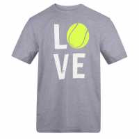 Awd Adults Printed Tennis Tee Love Awd Adults Printed Tennis Tee Love