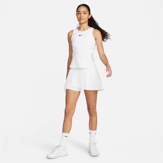Nike Dri-FIT Advantage Women's Pleated Tennis Skirt White/Black Дамски къси панталони