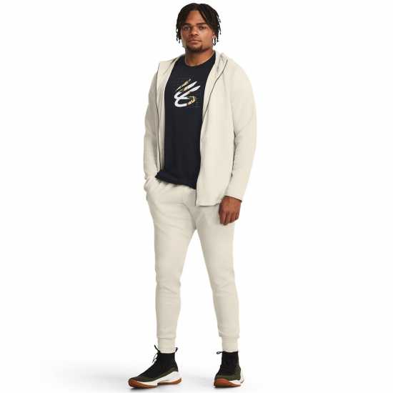 Under Armour Мъжко Спортно Долнище Curry Playable Knitted Jogging Bottoms Mens Връхно бяло Мъжки спортни екипи в две части