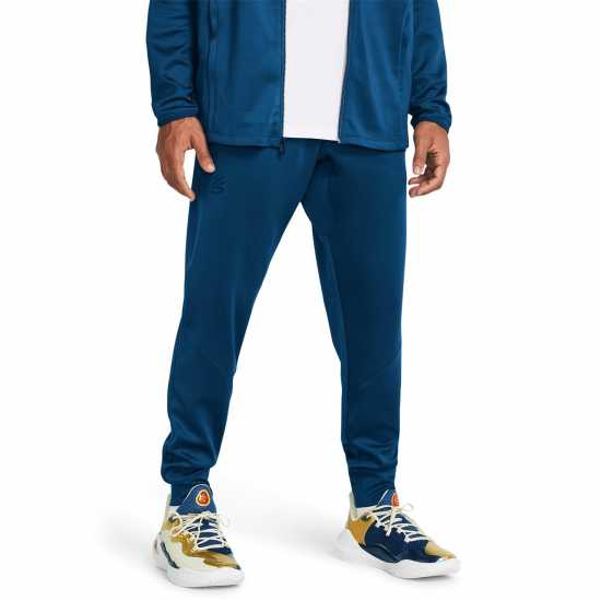 Under Armour Мъжко Спортно Долнище Curry Playable Knitted Jogging Bottoms Mens Синьо Мъжки спортни екипи в две части