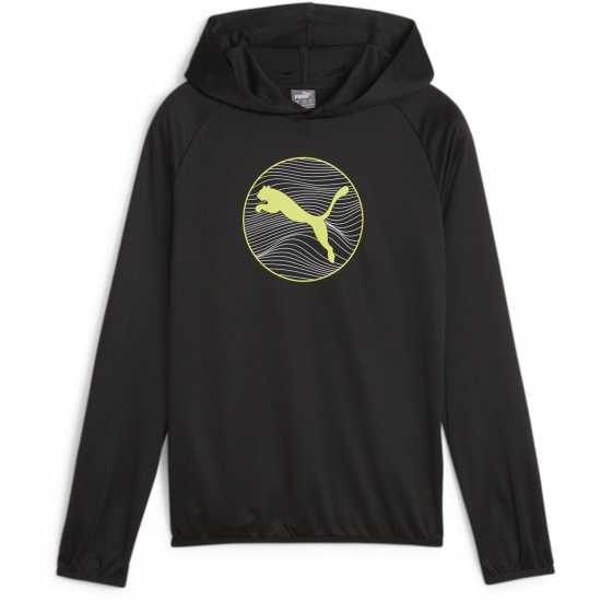 Puma Active Sports Poly Hoodie B Hoody Unisex Kids Черно Пума Детски суитчъри и блузи с качулки