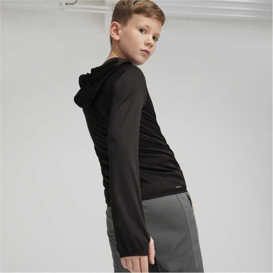 Puma Active Sports Poly Hoodie B Hoody Unisex Kids Черно Пума Детски суитчъри и блузи с качулки