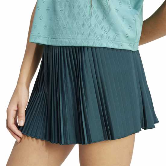 Adidas Wimbledon Pleated Skort Womens Aurora Ivy Дамски къси панталони