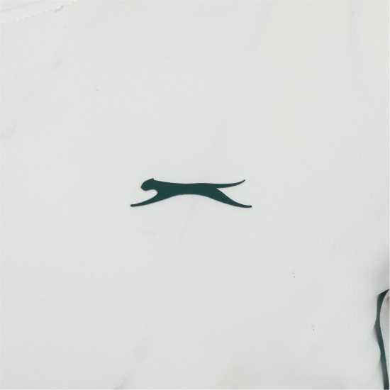 Slazenger Tech Contrast Detail Tennis Tee White 