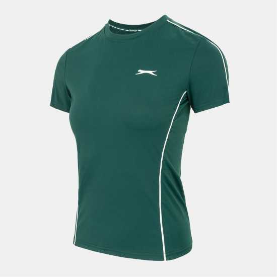 Slazenger Tech Contrast Detail Tennis Tee Slazenger Tech Contrast Detail Tennis Tee