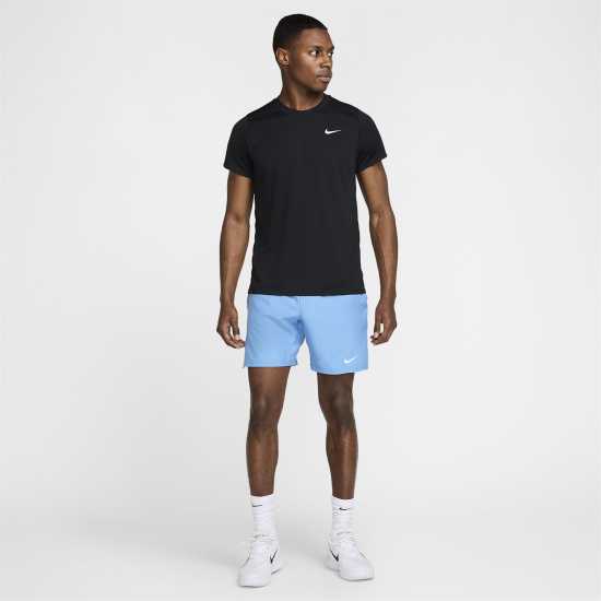 Nike Мъжка Риза Court Victory Tennis Shirt Mens Черно/Бяло Nike Мъжка Риза Court Victory Tennis Shirt Mens Черно/Бяло