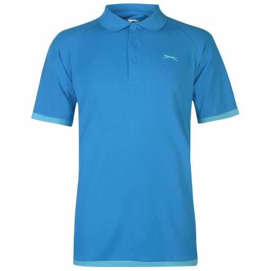 Slazenger Court Polo Mens Акварис Мъжки тениски и фланелки