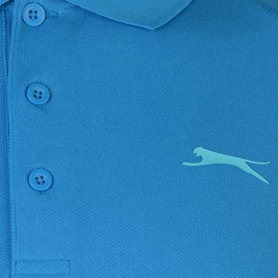 Slazenger Court Polo Mens Акварис Мъжки тениски и фланелки