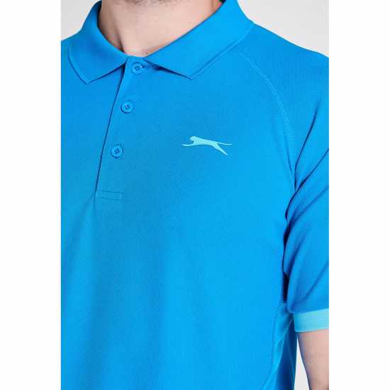 Slazenger Court Polo Mens Акварис Мъжки тениски и фланелки