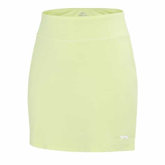 Slazenger Court Skort Сянка Лайм Дамски къси панталони