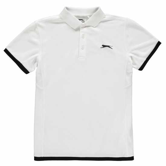 Детски тениски тип поло Slazenger Детска Блуза С Яка Court Polo Shirt Junior Бяло Slazenger Детска Блуза С Яка Court Polo Shirt Junior Бяло Детски тениски тип поло