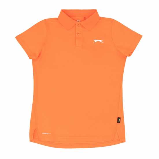 Slazenger Детска Блуза С Яка Court Polo Shirt Junior Оранжево Детски тениски тип поло