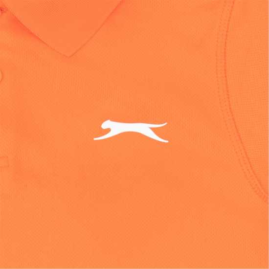 Slazenger Детска Блуза С Яка Court Polo Shirt Junior Оранжево Детски тениски тип поло
